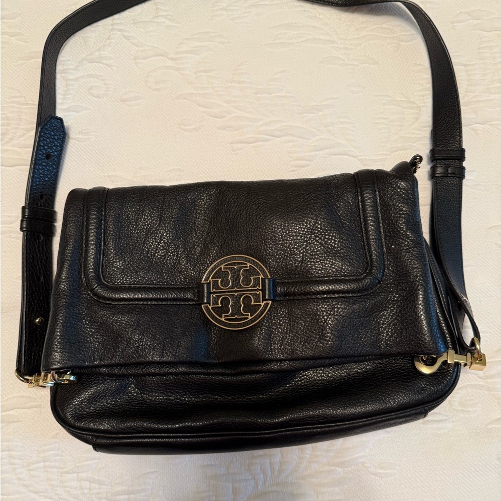 Tory Burch Black Leather Crossbody Bag